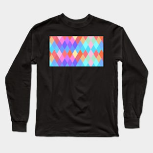 Colorful Losango Pattern Long Sleeve T-Shirt